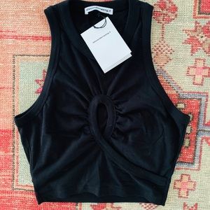 Alexander Wang high twist jersey crop
